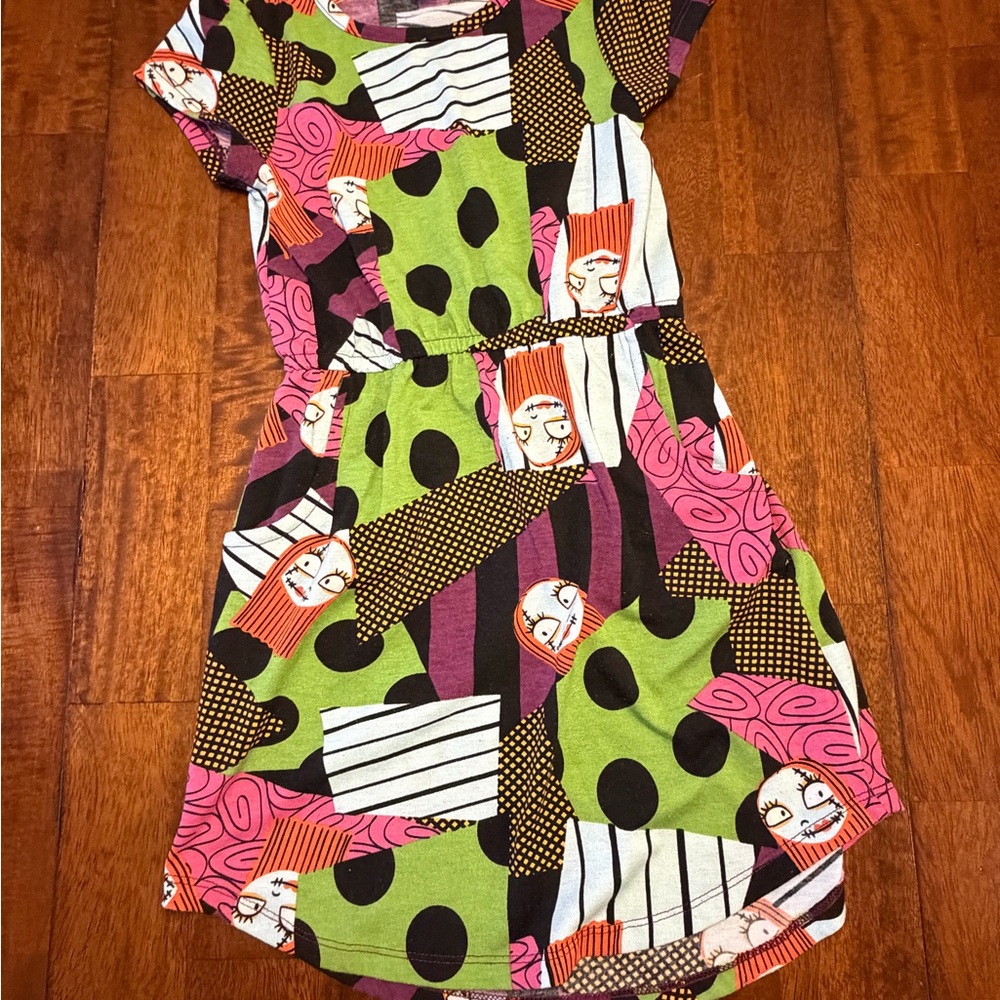 LuLaRoe Disney Nightmare Before Christmas Rare Hard to Find Girls Dress Size 6